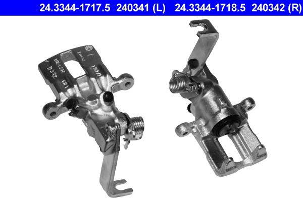 ATE 24.3344-1717.5 - Тормозной суппорт autospares.lv