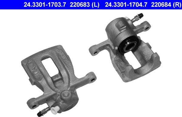 ATE 24.3301-1704.7 - Тормозной суппорт autospares.lv