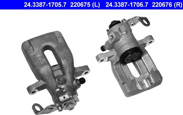 ATE 24.3387-1705.7 - Тормозной суппорт autospares.lv