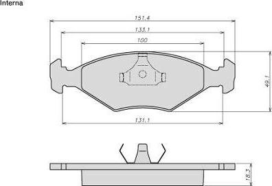 ATE-BR 8005 - Тормозные колодки, дисковые, комплект autospares.lv