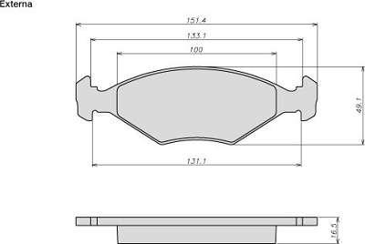 ATE-BR 8003 - Тормозные колодки, дисковые, комплект autospares.lv