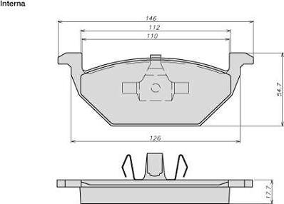 ATE-BR 8014 - Тормозные колодки, дисковые, комплект autospares.lv