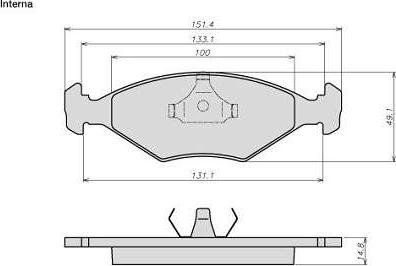 ATE-BR 8012 - Тормозные колодки, дисковые, комплект autospares.lv