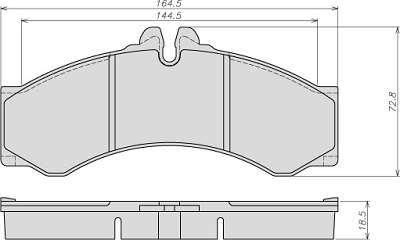 ATE-BR 8030 - Тормозные колодки, дисковые, комплект autospares.lv