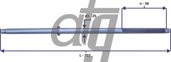 ATG 20150062 - Вал сошки рулевого управления autospares.lv