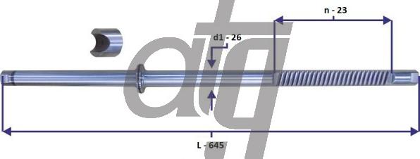 ATG 20150024 - Вал сошки рулевого управления autospares.lv