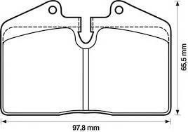 AUDI 8A0698451B - Тормозные колодки, дисковые, комплект autospares.lv