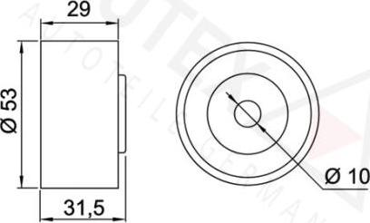 Autex 641944 - Направляющий ролик, зубчатый ремень ГРМ autospares.lv