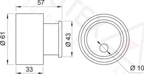 Autex 641932 - Натяжной ролик, зубчатый ремень ГРМ autospares.lv