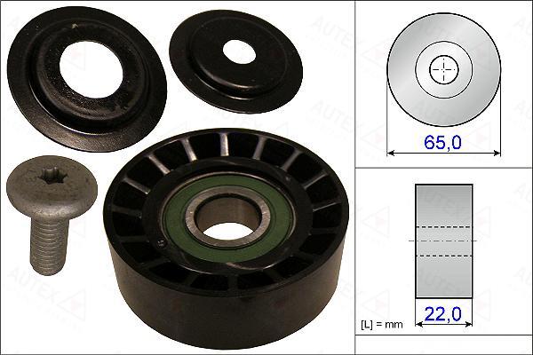 Autex 654900 - Ролик, поликлиновый ремень autospares.lv