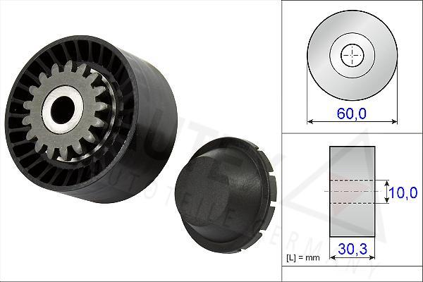 Autex 654465 - Ролик, поликлиновый ремень autospares.lv