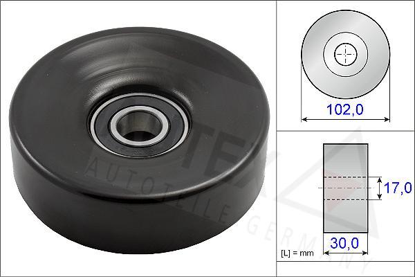 Autex 654697 - Ролик, поликлиновый ремень autospares.lv