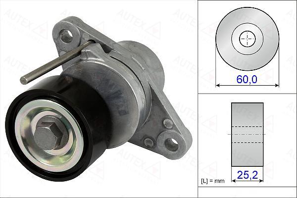 Autex 654896 - Натяжитель, поликлиновый ремень autospares.lv