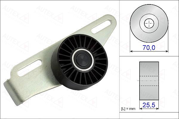 Autex 654862 - Ролик, поликлиновый ремень autospares.lv