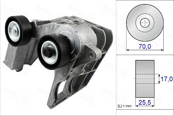 Autex 654885 - Натяжитель, поликлиновый ремень autospares.lv