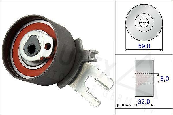 Autex 654825 - Натяжной ролик, зубчатый ремень ГРМ autospares.lv