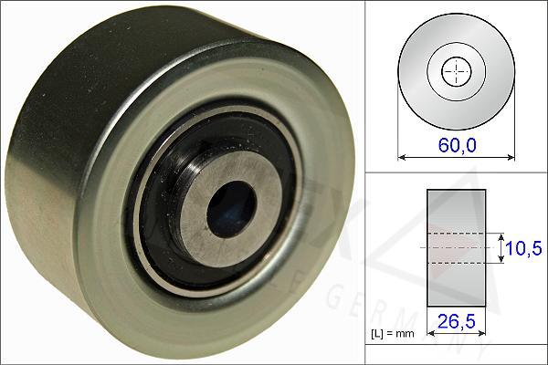 Autex 654828 - Ролик, поликлиновый ремень autospares.lv