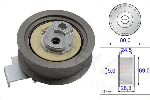 Autex 654823 - Натяжной ролик, зубчатый ремень ГРМ autospares.lv