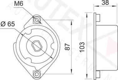 Autex 654281 - Натяжитель, поликлиновый ремень autospares.lv