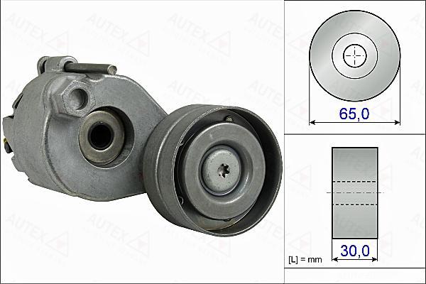 Autex 655001 - Натяжитель, поликлиновый ремень autospares.lv