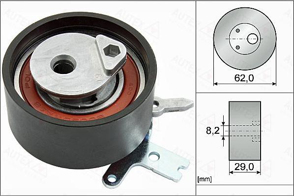 Autex 655087 - Натяжной ролик, зубчатый ремень ГРМ autospares.lv