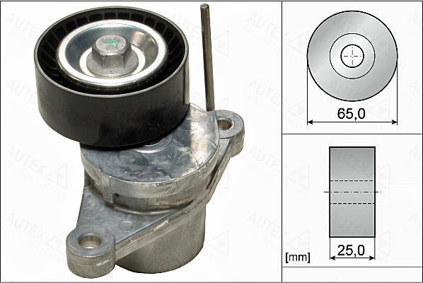 Autex 655075 - Натяжитель, поликлиновый ремень autospares.lv