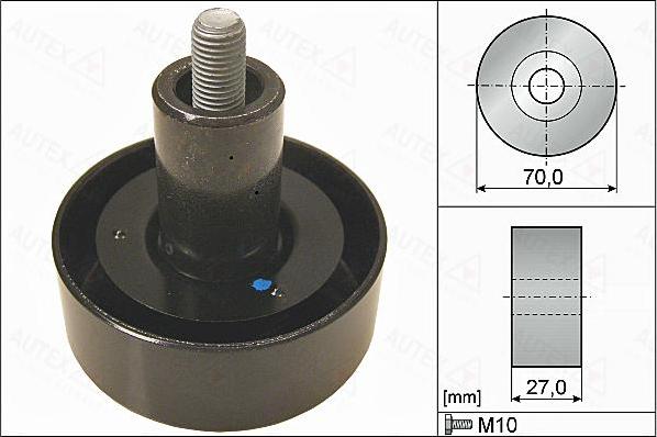 Autex 655156 - Ролик, поликлиновый ремень autospares.lv