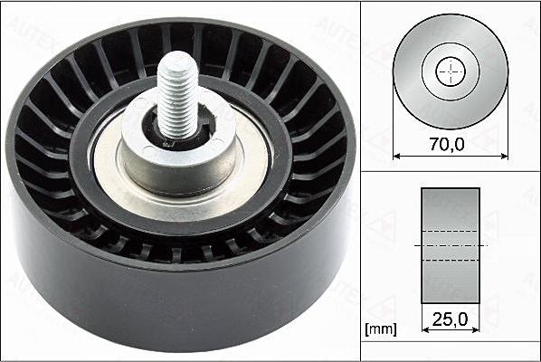 Autex 655113 - Ролик, поликлиновый ремень autospares.lv