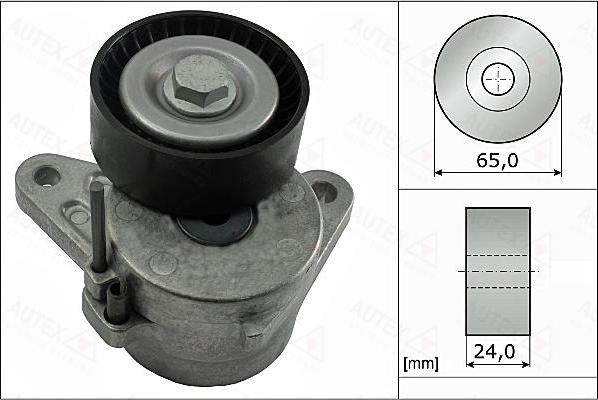 Autex 655120 - Натяжитель, поликлиновый ремень autospares.lv