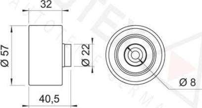 Autex 651527 - Направляющий ролик, зубчатый ремень ГРМ autospares.lv