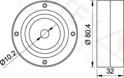 Autex 651338 - Направляющий ролик, зубчатый ремень ГРМ autospares.lv