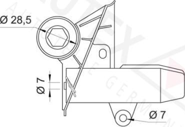 Autex 601855 - Успокоитель, зубчатый ремень autospares.lv