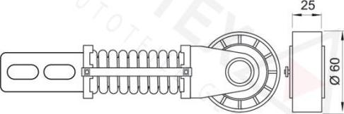 Autex 601752 - Натяжитель, поликлиновый ремень autospares.lv