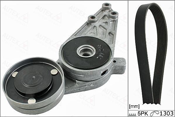 Autex 702900 - Поликлиновый ременный комплект autospares.lv