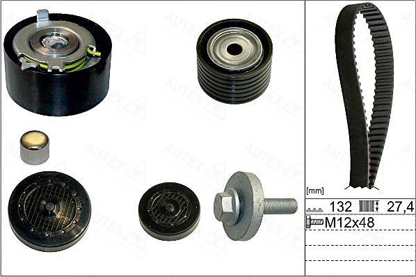 Autex 702921 - Комплект зубчатого ремня ГРМ autospares.lv