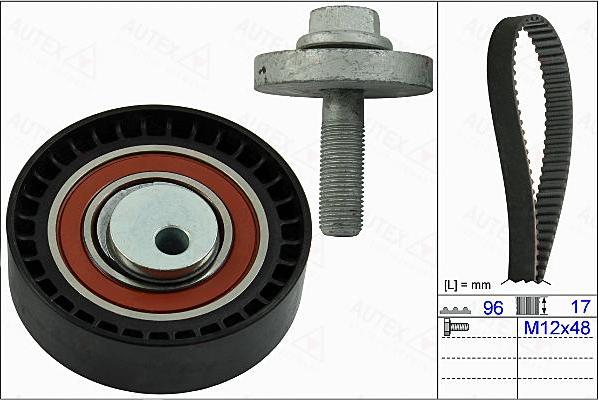 Autex 702767 - Комплект зубчатого ремня ГРМ autospares.lv