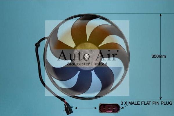 Auto Air Gloucester 05-1002 - Электродвигатель, вентилятор радиатора autospares.lv