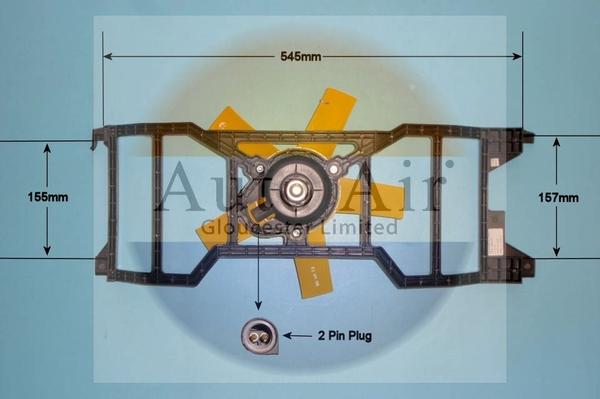 Auto Air Gloucester 05-1245 - Электродвигатель, вентилятор радиатора autospares.lv