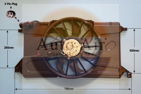 Auto Air Gloucester 05-1267 - Электродвигатель, вентилятор радиатора autospares.lv