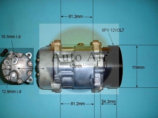 Auto Air Gloucester 14-9699 - Компрессор кондиционера autospares.lv