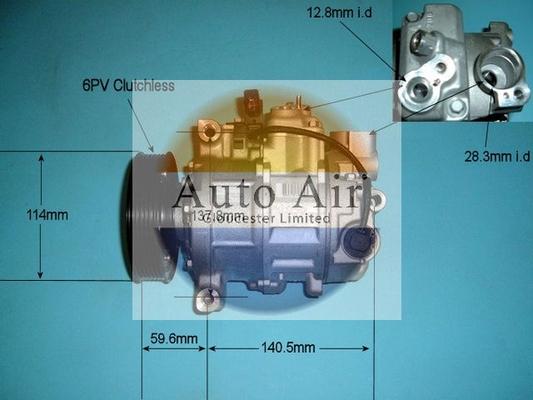 Auto Air Gloucester 14-9691 - Компрессор кондиционера autospares.lv