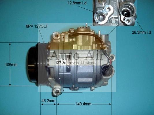 Auto Air Gloucester 14-9640 - Компрессор кондиционера autospares.lv