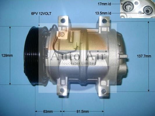 Auto Air Gloucester 14-9648P - Компрессор кондиционера autospares.lv