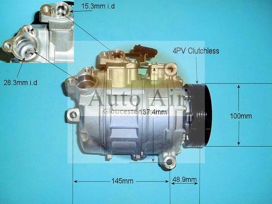 Auto Air Gloucester 14-9650P - Компрессор кондиционера autospares.lv