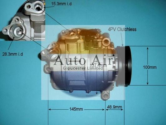 Auto Air Gloucester 14-9650R - Компрессор кондиционера autospares.lv