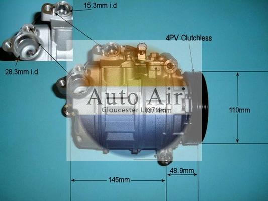 Auto Air Gloucester 14-9653 - Компрессор кондиционера autospares.lv