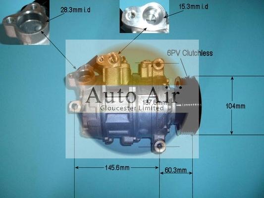 Auto Air Gloucester 14-9657 - Компрессор кондиционера autospares.lv