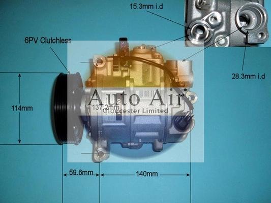 Auto Air Gloucester 14-9682 - Компрессор кондиционера autospares.lv