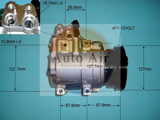 Auto Air Gloucester 14-9687 - Компрессор кондиционера autospares.lv