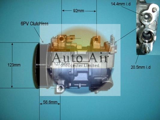 Auto Air Gloucester 14-9639 - Компрессор кондиционера autospares.lv